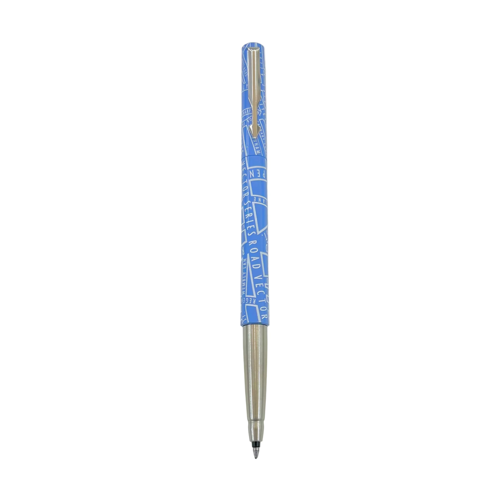 Parker Vector CT Rollerball Pen – UK Mania Road Edition | Blue & Black Ink | Made in UK