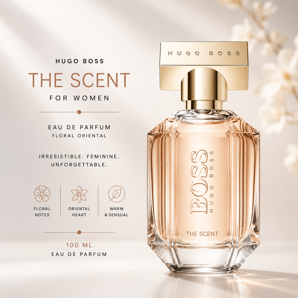 Hugo Boss The Scent EDP for Women 100ml | Floral Oriental Perfume