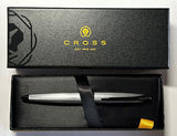 Cross ATX Sandblasted Dark Blue PVD Fountain Pen – Etched Diamond Pattern | 886-45