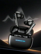 Monster XKT26 Wireless Gaming Earbuds – Bluetooth 5.4, ANC, Low Latency, Deep Bass (Original)