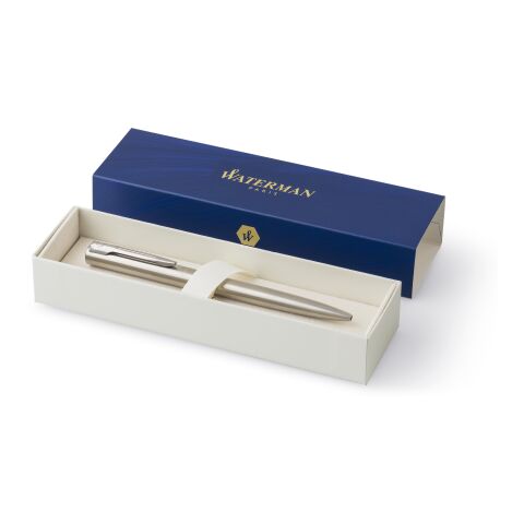 Waterman Graduate Stainless Steel Ballpoint Pen – Brushed Chrome | Medium Point | Blue Ink