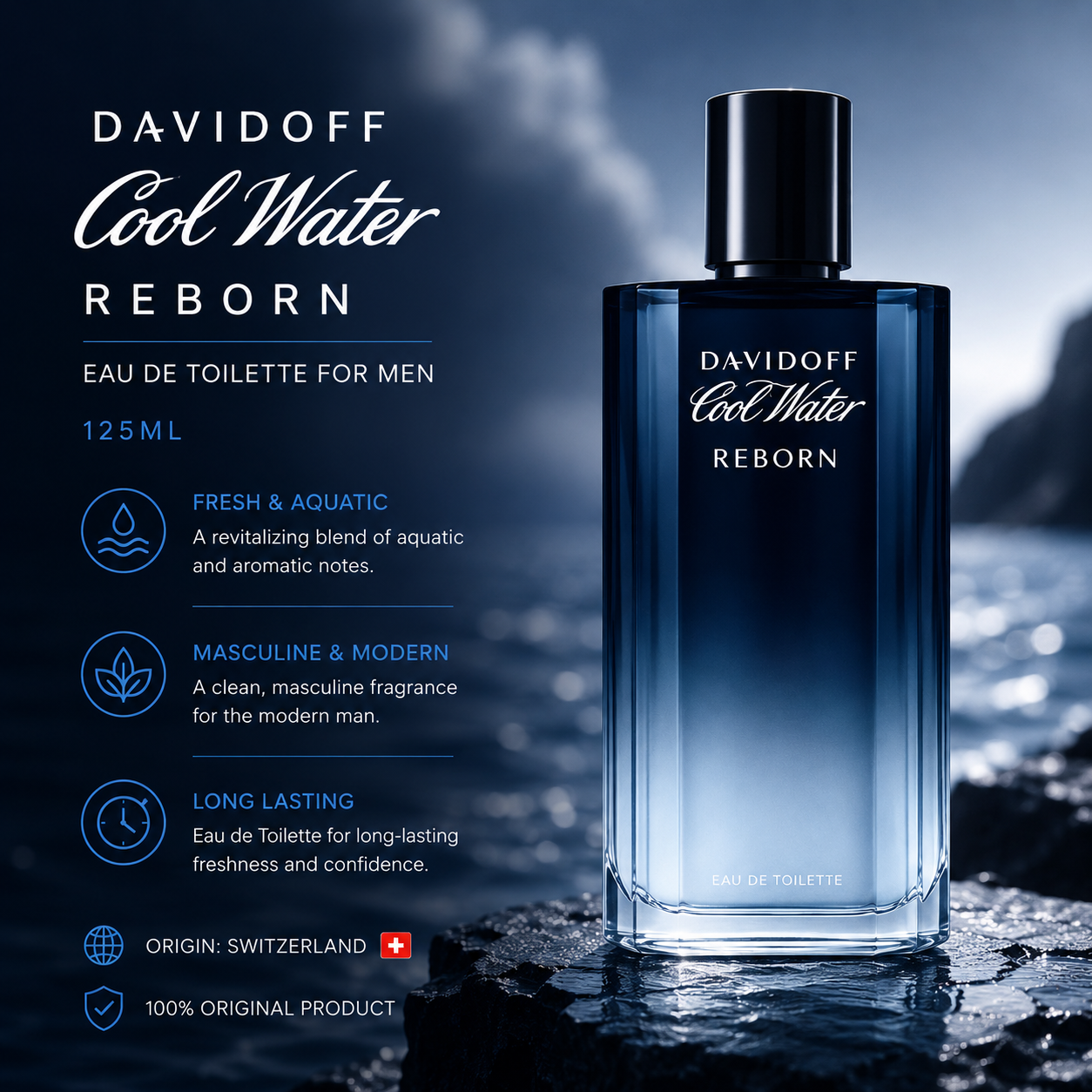 Davidoff Cool Water Reborn for Men EDT 125ml