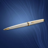 Waterman Expert Ballpoint Pen – Stainless Steel with Gold Trim