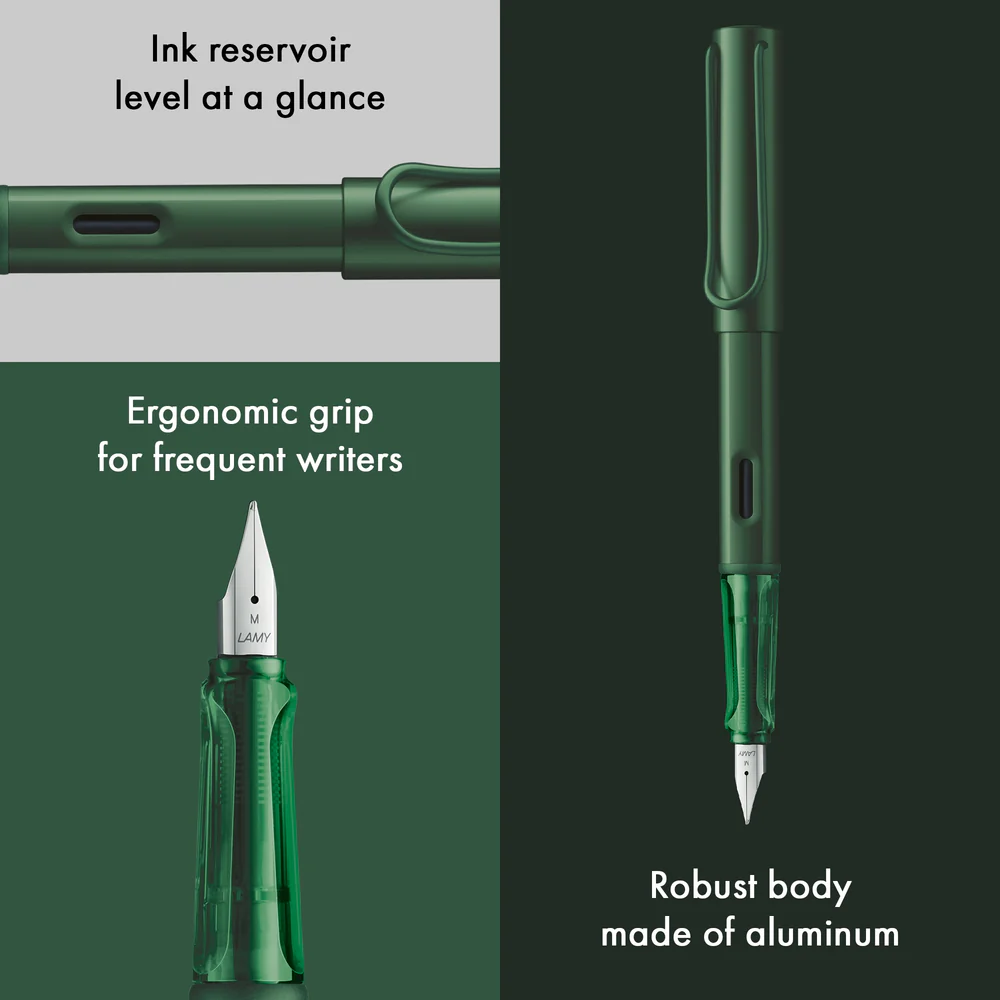 Lamy AL-star Pine Fountain Pen – Medium Nib