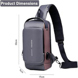 Anti-Theft Chest Crossbody Bag | Secure Travel Sling for Hajj & Umrah, Passport & Mobile Safe