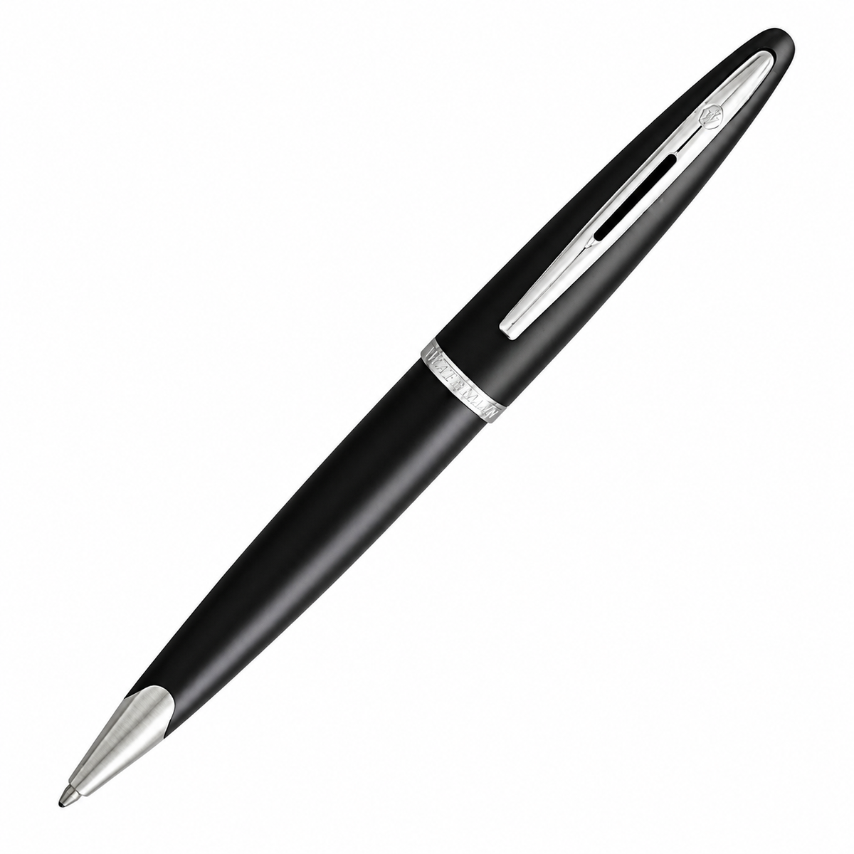 Waterman Carène Ballpoint Pen – Charcoal Grey with Stainless Steel Trim