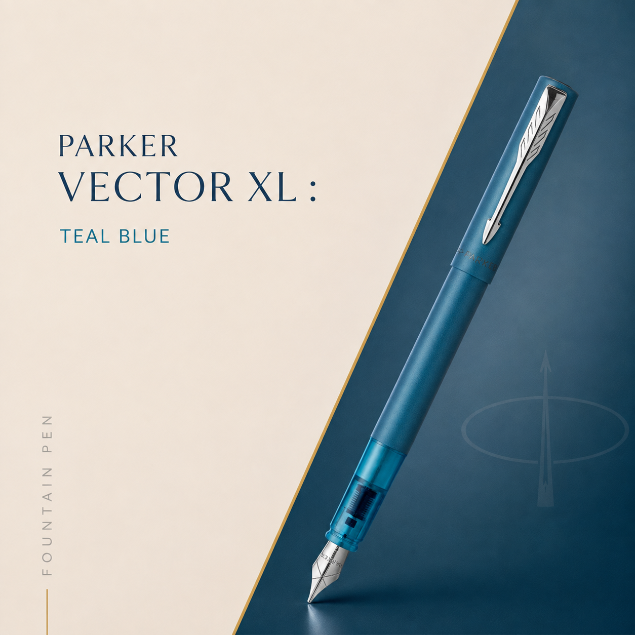 Parker Vector XL Fountain Pen – Teal Blue