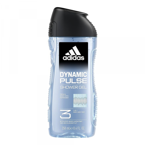 Adidas Dynamic Pulse Shower Gel for Men 250ml – Energizing Fresh Body Wash