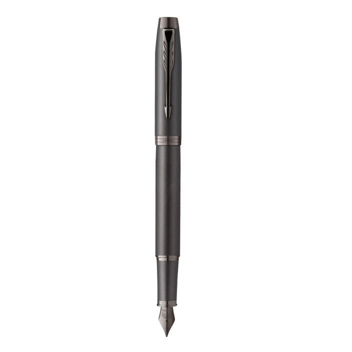 Parker IM Monochrome Titanium Fountain Pen – Matching Titanium Trim