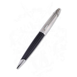 Waterman Edson Diamond Black Ballpoint Pen – Platinum-Plated Trim