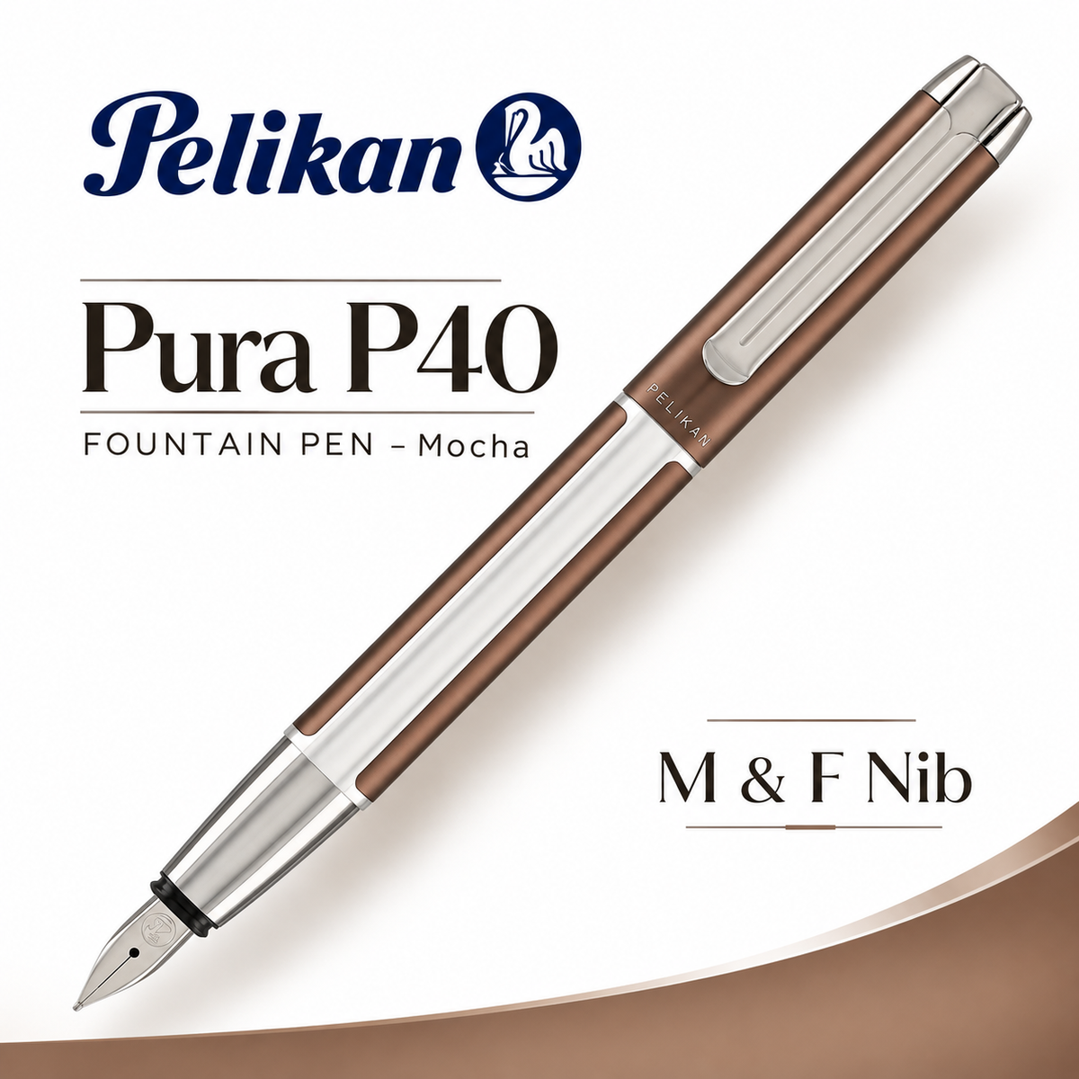 Pelikan Pura P40 Fountain Pen – Mocha