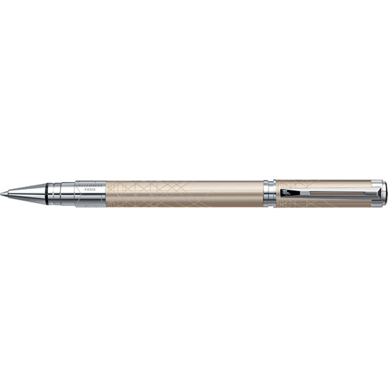 Waterman Perspective Ballpoint Pen – Champagne with Chrome Trim