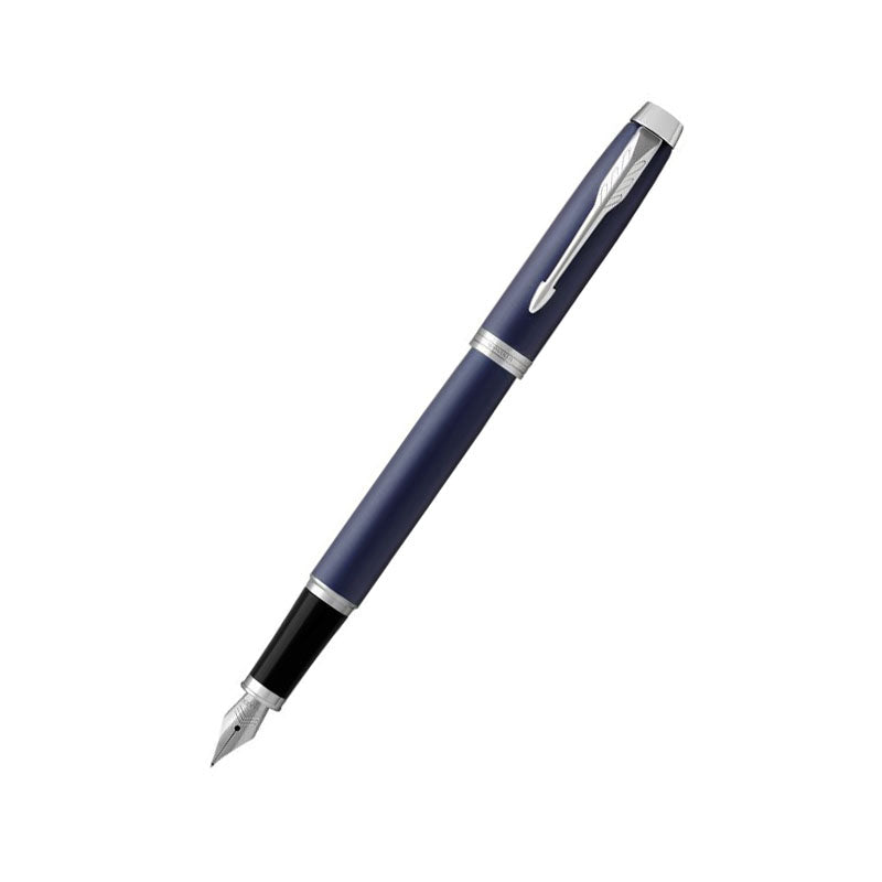 Parker IM Fountain Pen – Matte Blue with Chrome Trim | Premium Fountain Pen