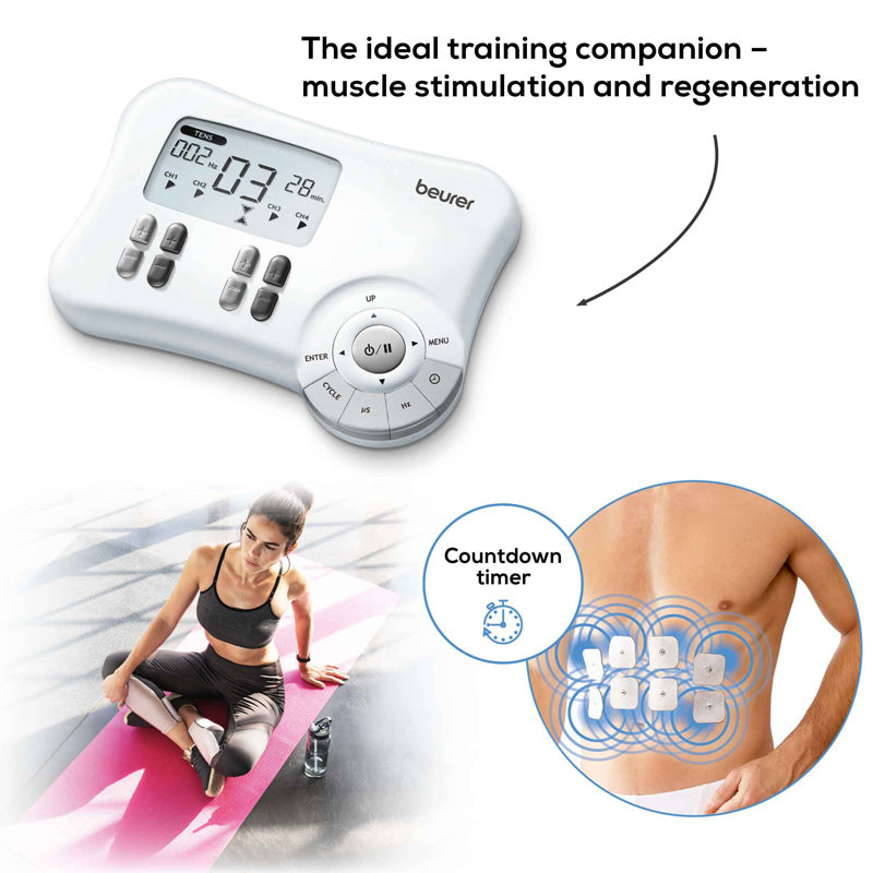 Beurer EM 80 TENS/EMS combination device with electrode pads, pain-relief unit, additional view 7