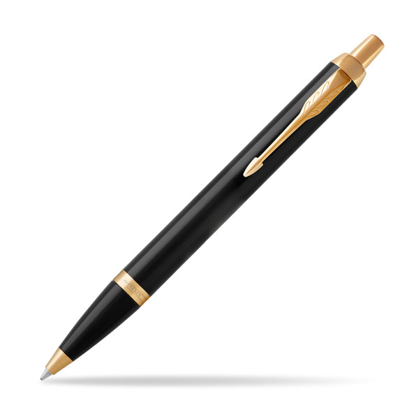 Parker IM Premium Ballpoint Pen – Black Lacquer with Gold Trim | Premium Ballpoint Pen