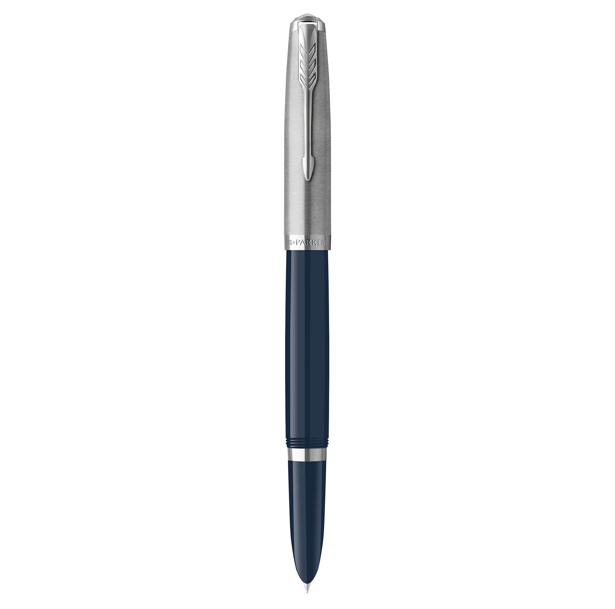 Parker 51 Rebirth Fountain Pen – Teal Blue with Chrome Trim | Premium Fountain Pen
