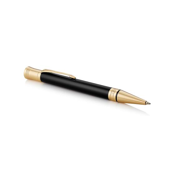 Parker Duofold Ballpoint Pen — Classic Black | Gold Trim | Medium Point