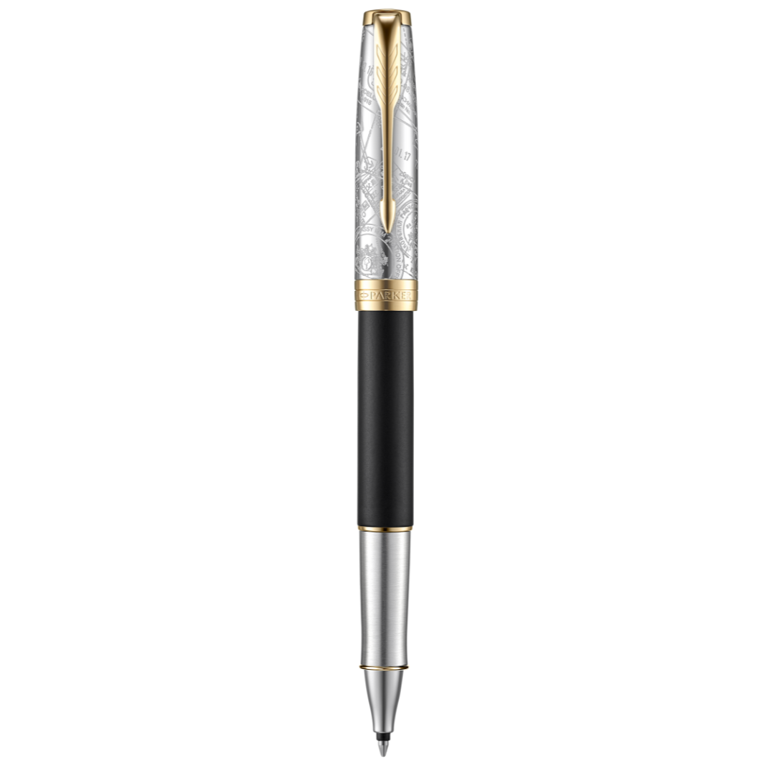 Parker Sonnet SE18 Matte Black GT Rollerball Pen