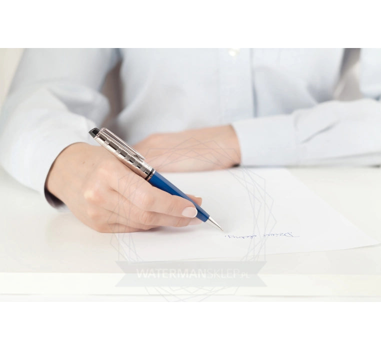 Waterman Expert Blue Obsession ST Ballpoint Pen – Premium Writing Instrument