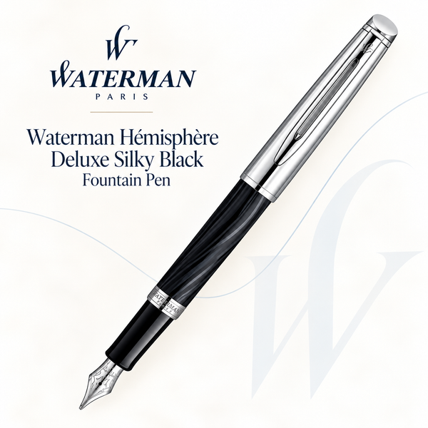 Waterman Hémisphère Deluxe Silky Black Fountain Pen