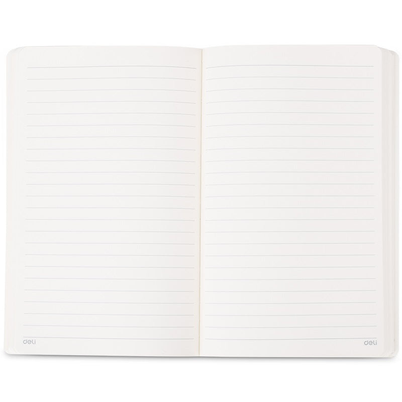 Deli E3347 Premium Hard Leather Cover 25K Notebook – 98 Sheets