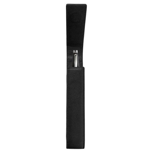 CROSS 2-Piece Gift Set – Leather Single Pen Case with Flap & Saffiano Leather 8CC Slim Bifold Wallet – Black