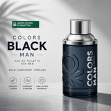 Benetton Colors Black Eau De Toilette Spray For Men 100Ml