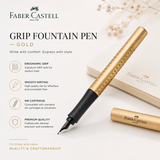 Faber-Castell Grip Fountain Pen – Gold