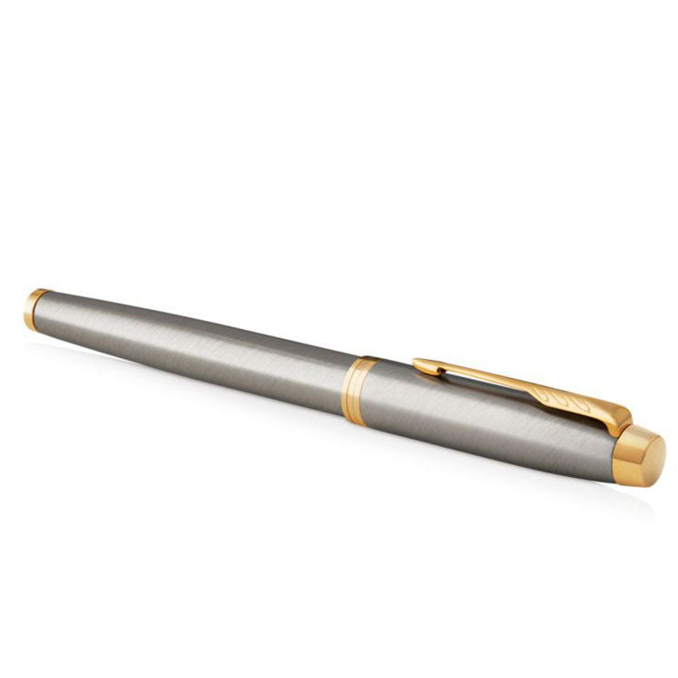 Parker IM Fountain Pen – Brushed Metal GT