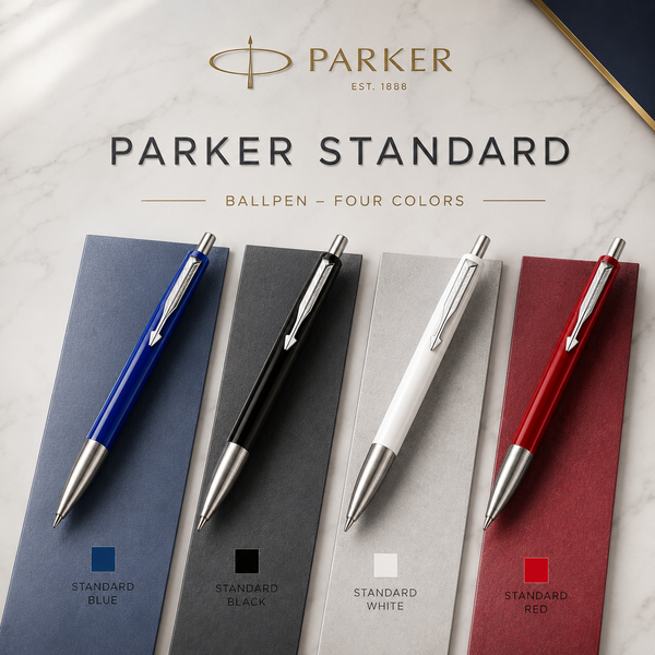 Parker Vector Standard CT ballpoint pen, red white blue and black
