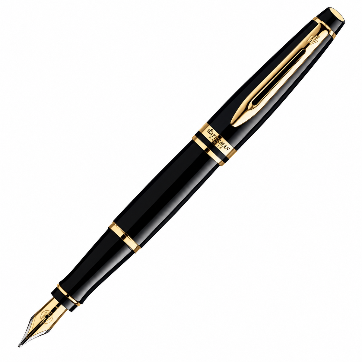 Waterman Expert Black GT Fountain Pen – Premium Writing Instrument