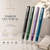 Parker Vector XL Fountain Pen – Black | Teal Blue | Teal Green | Lilac
