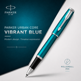 Parker Urban Core Rollerball Pen – Vibrant Blue | Chrome Trim