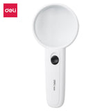 Deli E9098 LED Magnifier – 60mm Illuminated Handheld Magnifying Glass