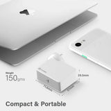 Alogic 60W USB-C Laptop & MacBook Charger – Travel Edition | AU, EU, UK, US Plugs + 2m Cable