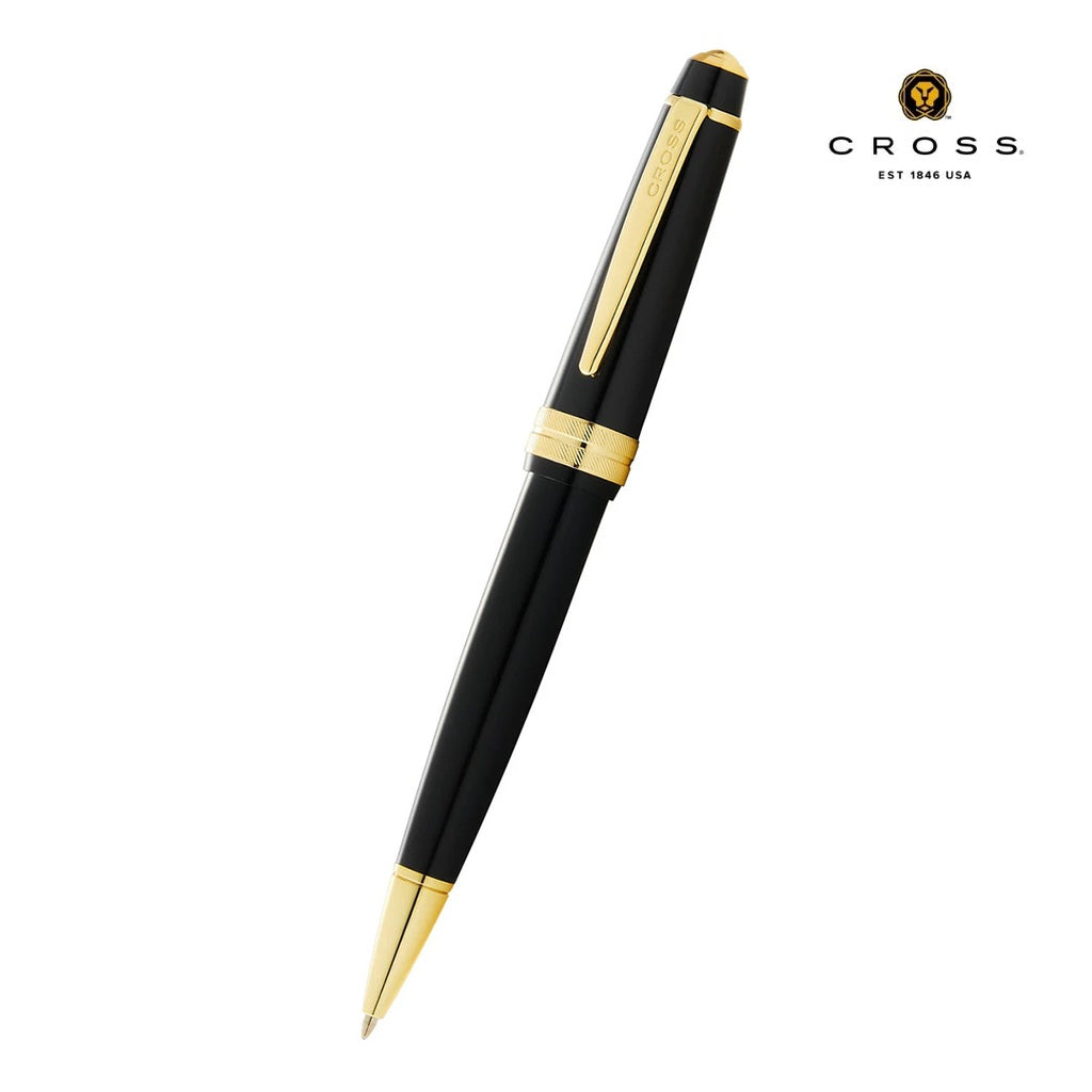 Cross Bailey Light Ballpoint Pen - Black & Gold, Blue Ink