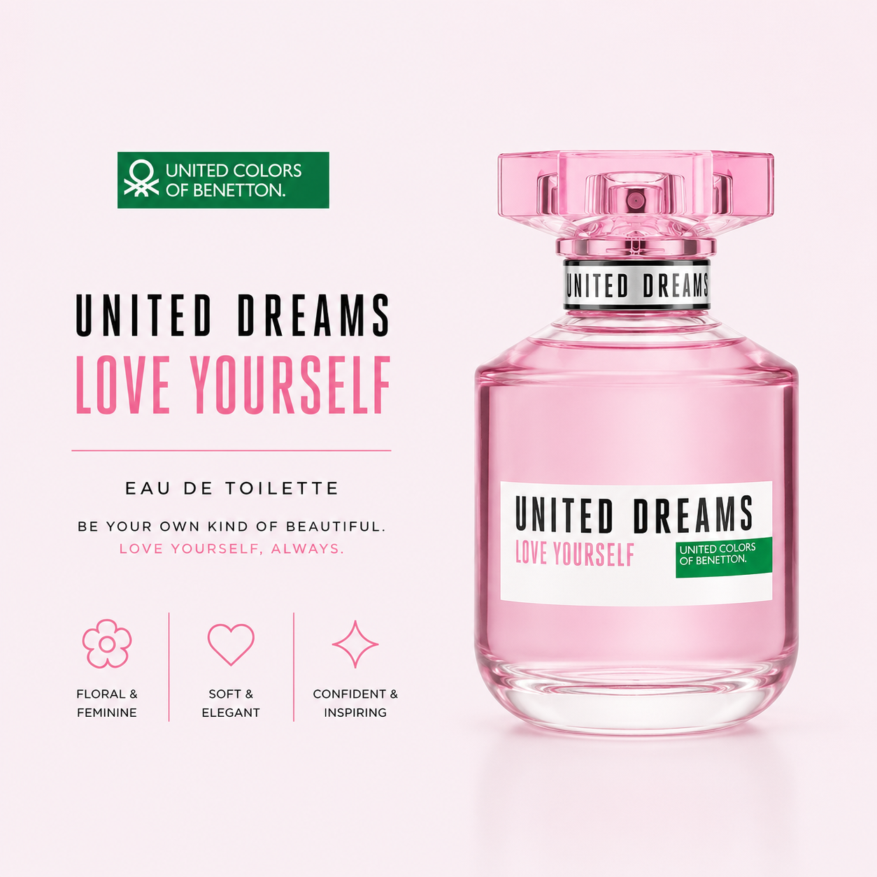 Benetton Love Yourself EDT 80ml – Floral Women's Fragrance