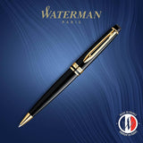 Waterman Expert Black GT Ballpoint Pen – Premium Writing Instrument