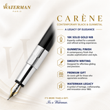 Waterman Elegance Fountain Pen – Black Lacquer ST | French Craftsmanship