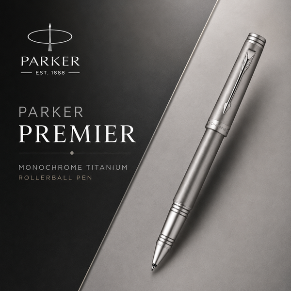 Parker Premier Rollerball Pen – Monochrome Titanium