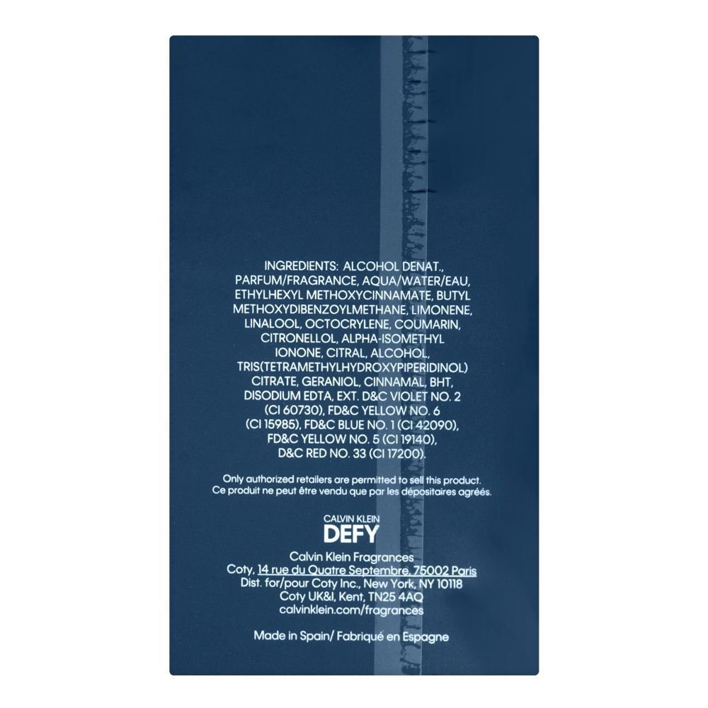 CK DEFY PARFUM 100ML