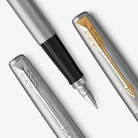 Parker Jotter Core Fountain Pen – Stainless Steel with Gold Trim | Premium Fountain Pen