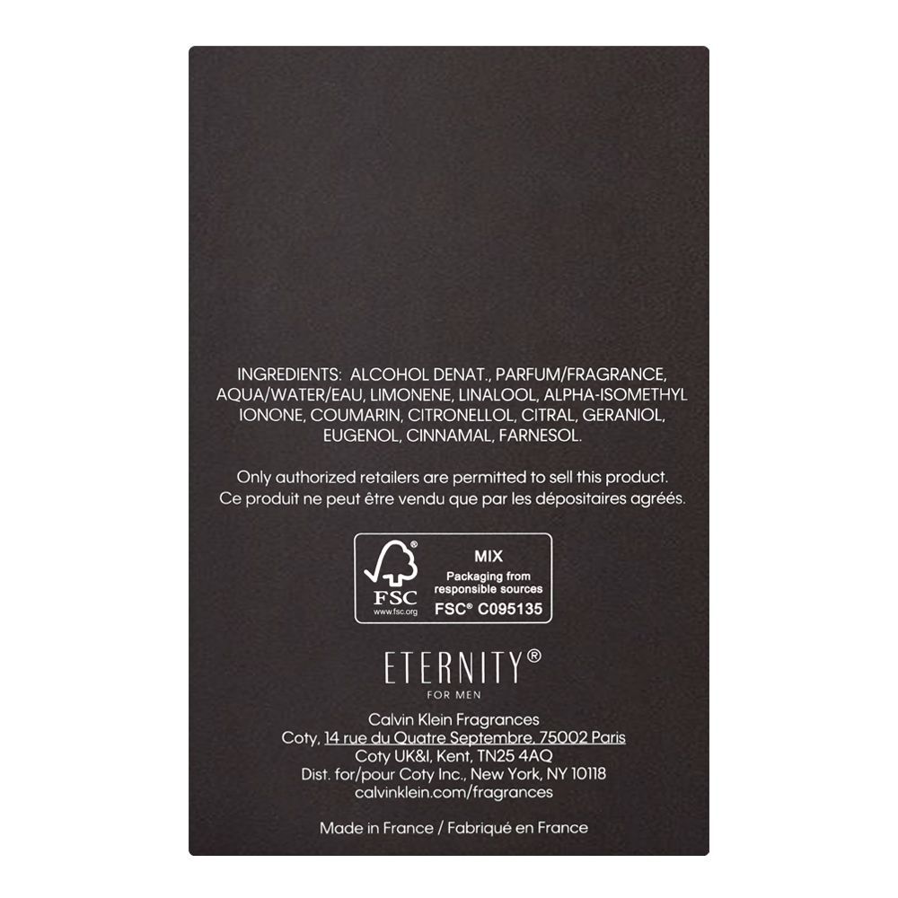 CK ETERNITY FOR MEN PARFUM 200ML