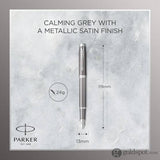 Parker IM Writing Rituals Fountain Pen – Grey Gradient, Chrome Trim (Fine Nib)