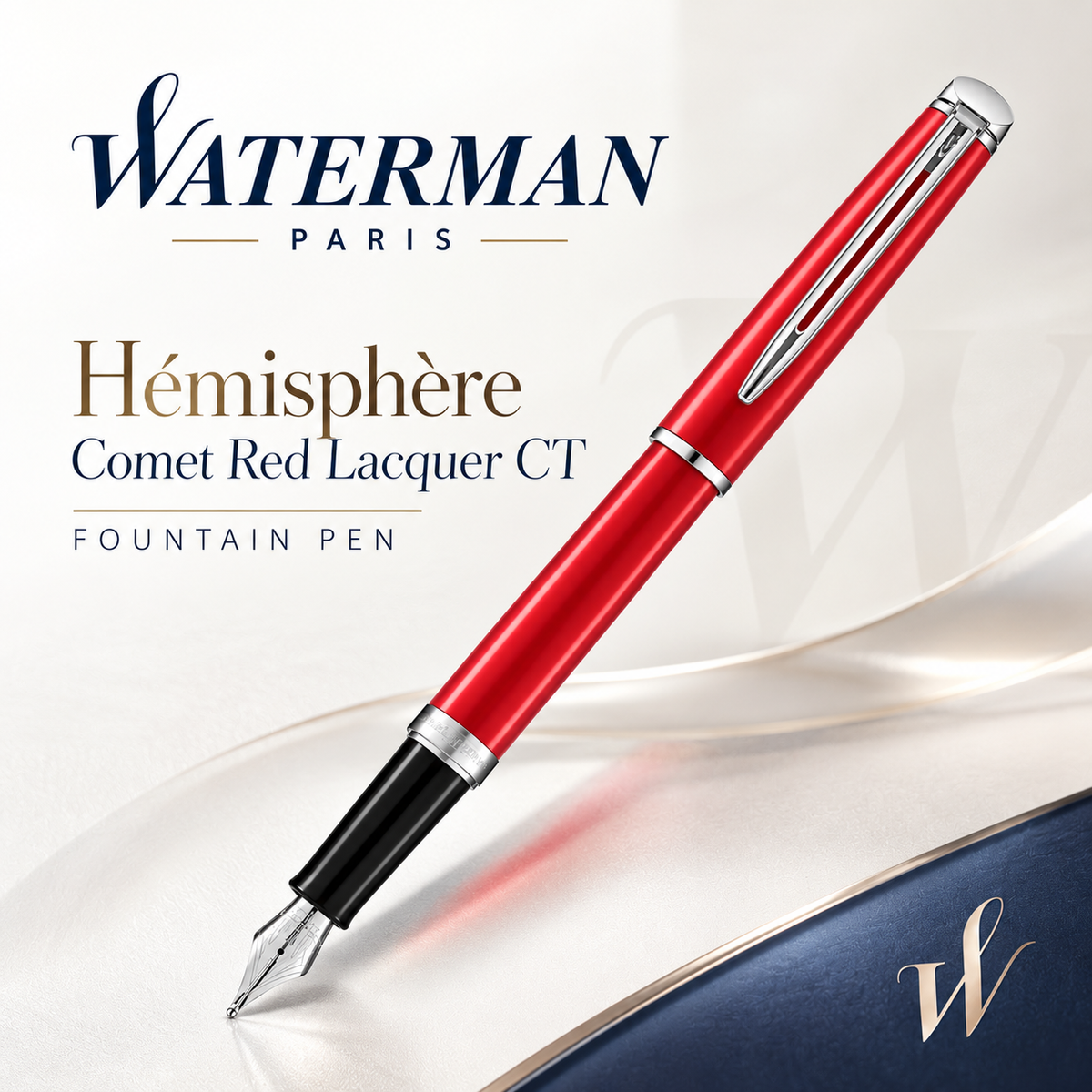 Waterman Hémisphère Comet Red Lacquer CT Fountain Pen
