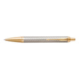 Parker Premium Series Gold Trim Silver Ballpoint Pen