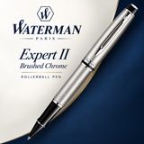 Waterman Expert II Brushed Chrome Rollerball Pen
