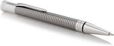 Parker Duofold Prestige Ruthenium Chiselled CT Ballpoint Pen – Ruthenium-Plated with Palladium Trim