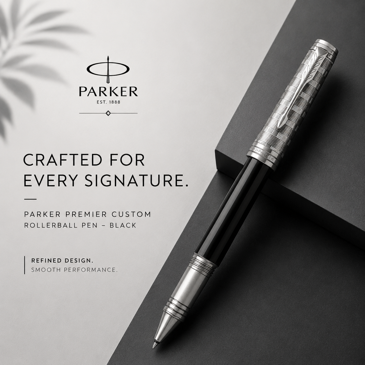 Parker Premier Custom Rollerball Pen – Black