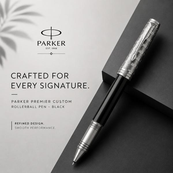 Parker Premier Custom Rollerball Pen – Black